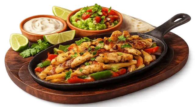 Plato de fajitas
